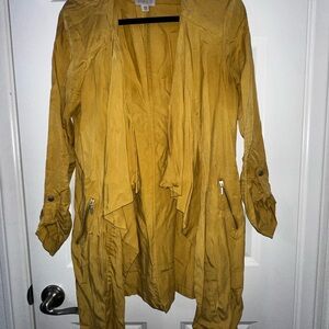 Elegant Mustard Trench Coat
